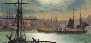 Whitby a la luz de la luna, 1876